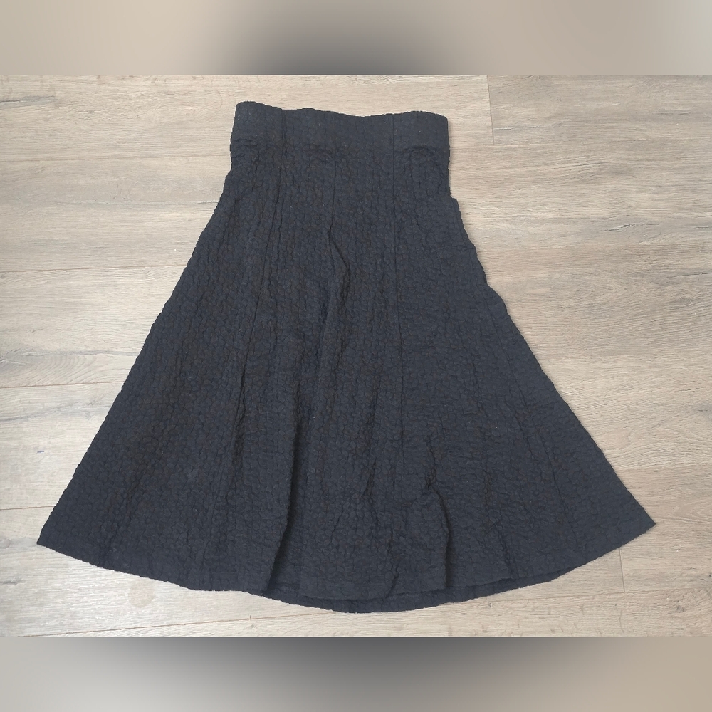 Sfizio Made In Italy Textured Skirt Cotton Blend Womens Size Small